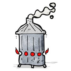 cartoon wood burner