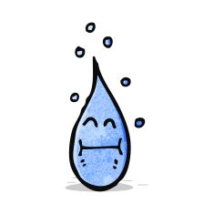 cartoon raindrop N3