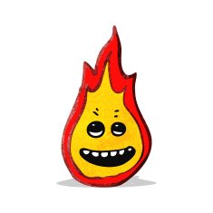 flame cartoon character N3
