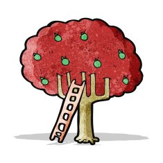 Cartoon Apple Tree N7