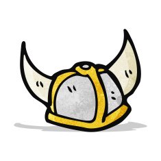 Cartoon Viking Helmet N7
