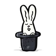cartoon rabbit in top hat N2