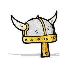 Cartoon Viking Helmet N8