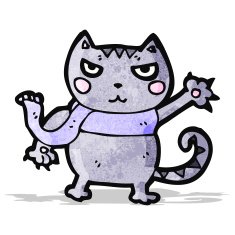 Cartoon Cat N140