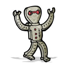 Cartoon Robot N76