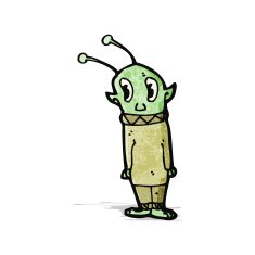 cartoon little alien N5