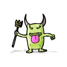 cartoon little devil N23