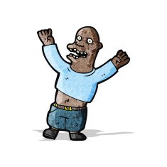 cartoon excited man N14