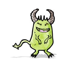 cartoon little devil N25