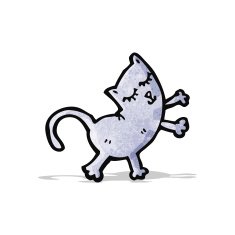 funny cartoon cat N71