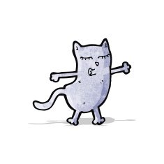 funny cartoon cat N74