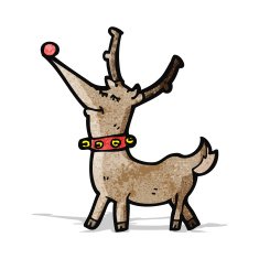 Cartoon Christmas Reindeer N14