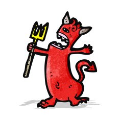 cartoon little devil N28