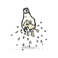 cartoon exploding light bulb