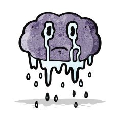Cartoon Rain Cloud N19