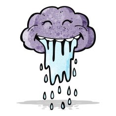 Cartoon Rain Cloud N20