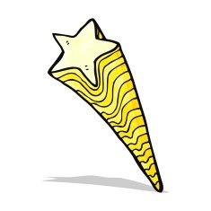 cartoon shooting star N12