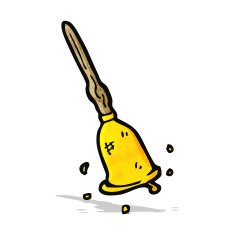 cartoon ringing bell