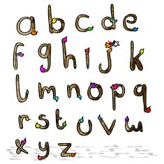 cartoon alphabet N9