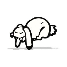 cartoon white rabbit N2