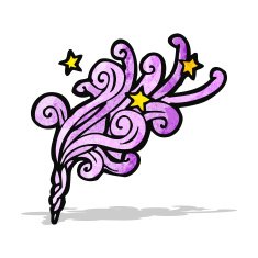 magical smoke cartoon