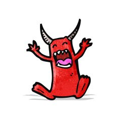 cartoon little devil N34