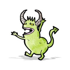 cartoon little devil N35