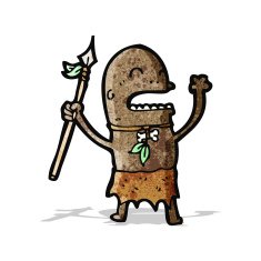 cartoon tribal man N2