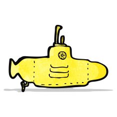 Cartoon yellow submarine N2