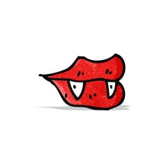 vampire lips cartoon