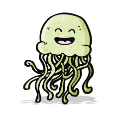 happy jellyfish cartoon
