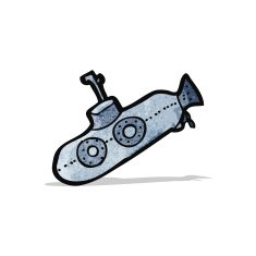Cartoon Submarine N8