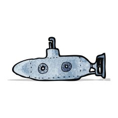 Cartoon Submarine N9