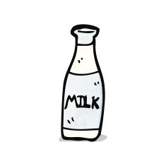 Cartoon Milk Bottle N8