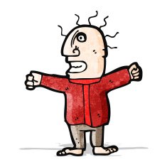 cartoon angry man N10