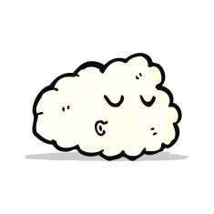 cartoon cloud with face N2