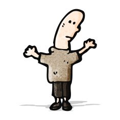 cartoon man with swollen head N2