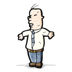 cartoon bald man N11