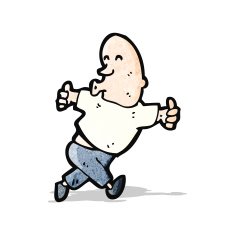 cartoon bald man N13
