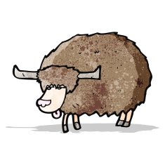 cartoon yak