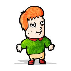 cartoon ginger boy