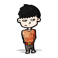 unhappy boy cartoon N2