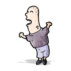 cartoon shouting man N6
