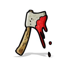 cartoon bloody axe N5