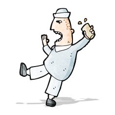 cartoon drunk sailor