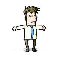happy cartoon man N7