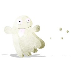 spooky ghost cartoon N6