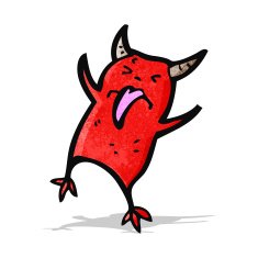 cartoon little devil N37