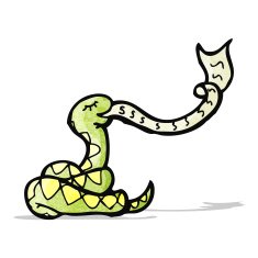 cartoon hissing snake N3
