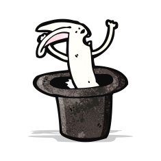 cartoon rabbit in hat N2